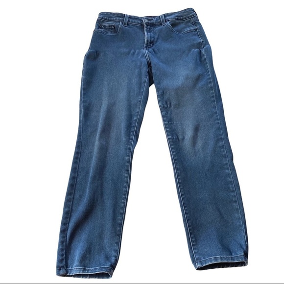 NYDJ USA Alina Legging Lift Tuck Tech Medium Wash Denim High-Rise Jeans 10Px26 - Picture 1 of 9